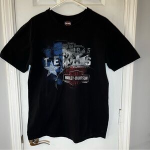 Harley-Davidson Black Double Sided Texas Alamo City Graphic Tee Size Large